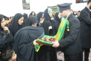 پرچم آستان قدس رضوی در شهر بهارستان