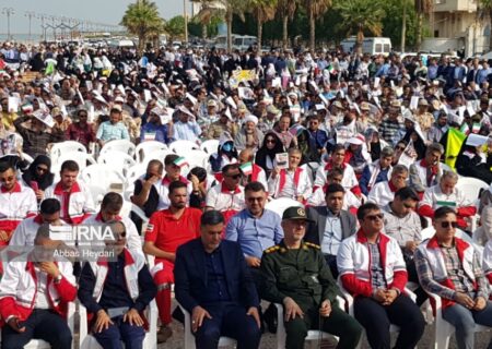 سومین تجمع بوشهری‌ها در حمایت از مردم «غزه» برگزار شد
