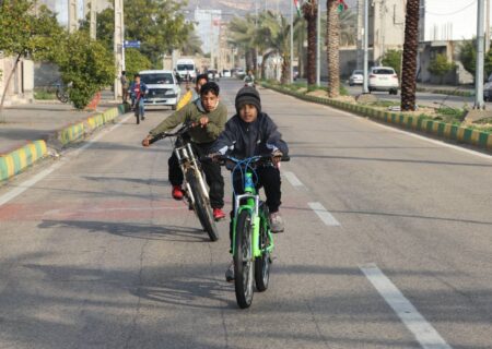 همایش دوچرخه سواری در شهر بهارستان برگزار شد+تصاویر
