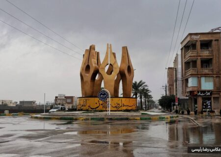 گزارش تصویری/روز بارانی شهر بهارستان